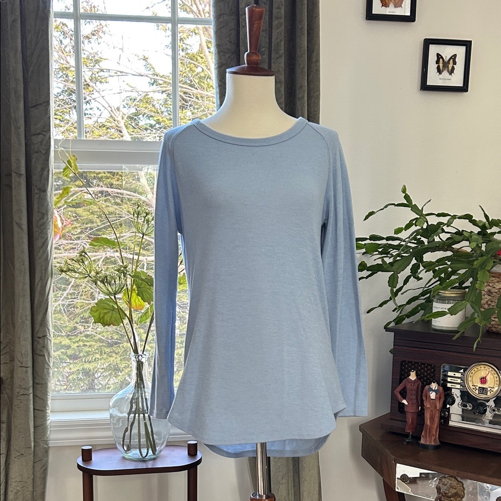 Light Blue Long Sleeve Women's Top